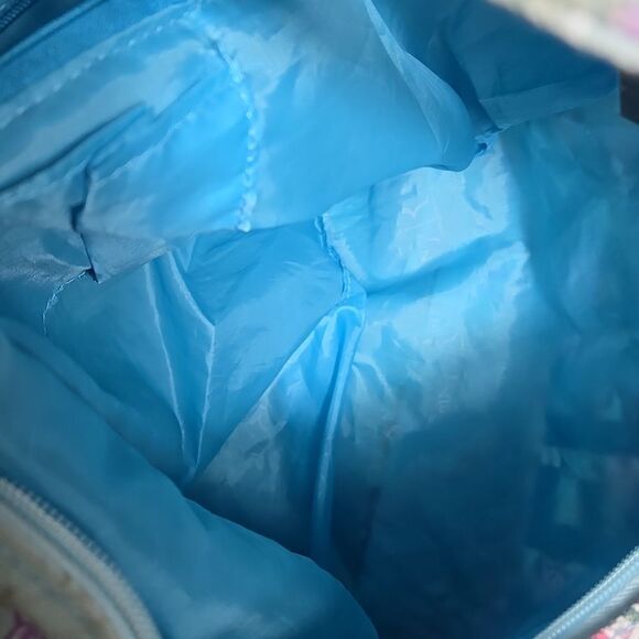 Robin Ruth Light Blue Floral Amsterdam Print Multicolor Shoulder Hobo Bag - Picture 7 of 7